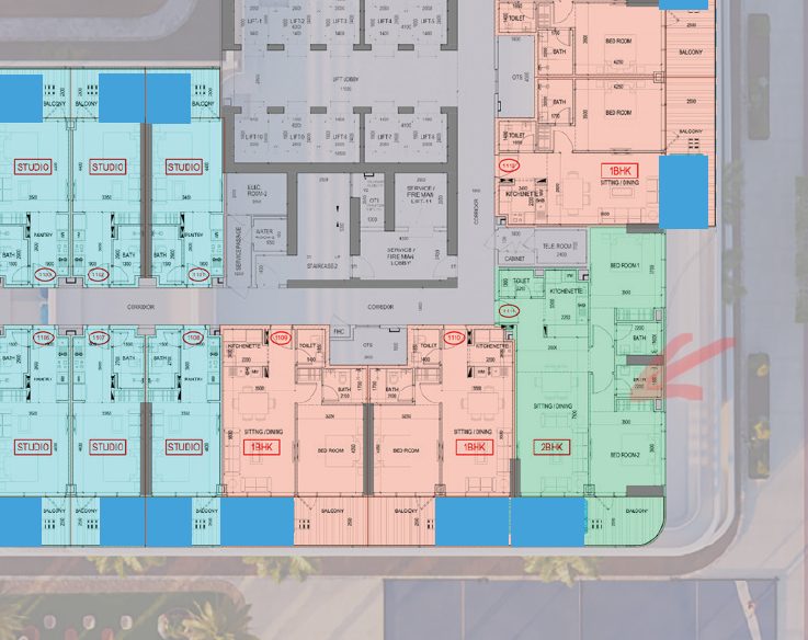 Wohnung mit 2 Schlafzimmern in Dubailand gallery view 18
